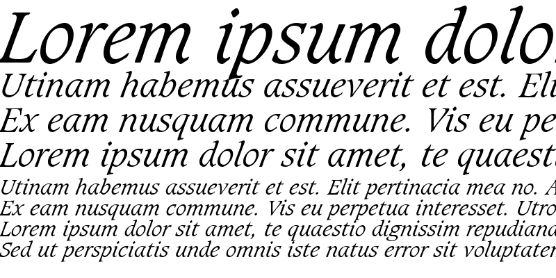 Sample of Grammateus Light SSi Light Italic