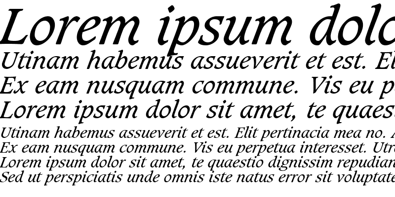 Sample of Grammateus SSi Italic