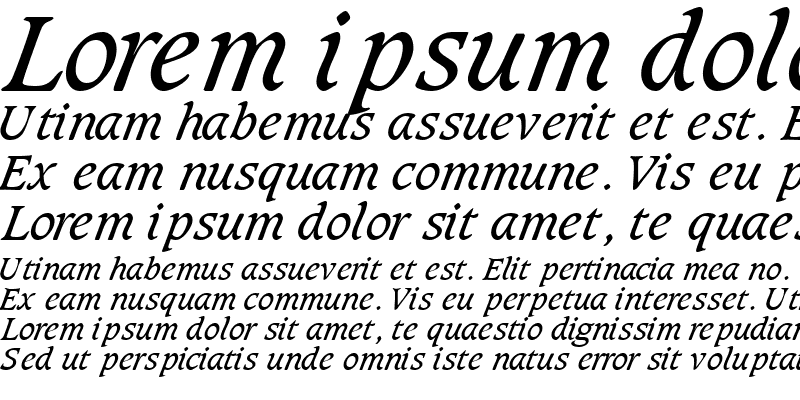 Sample of GrammateusSSK Italic