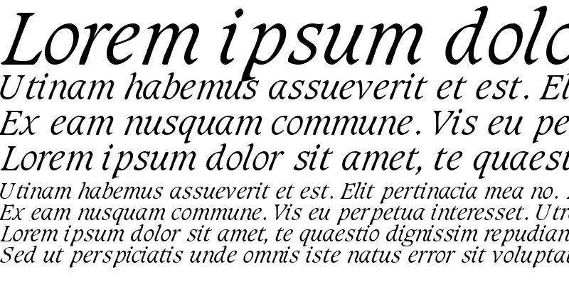 Sample of GrammLigSSK Italic