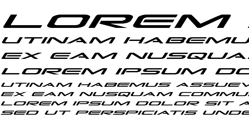 Sample of Grand Sport Expanded Italic