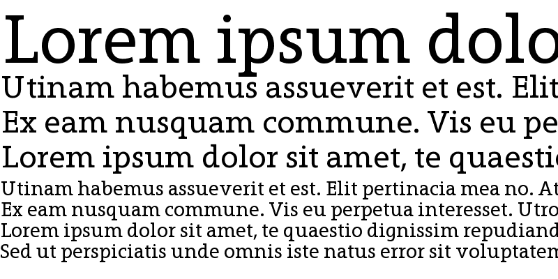 Sample of Grandesign Neue Serif
