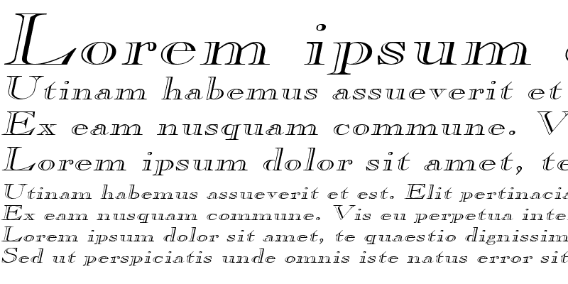 Sample of GravureExtended Italic