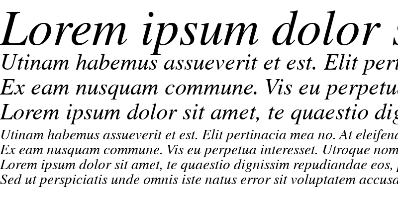 Sample of Greco OldStyle SSi Italic Old Style Figures
