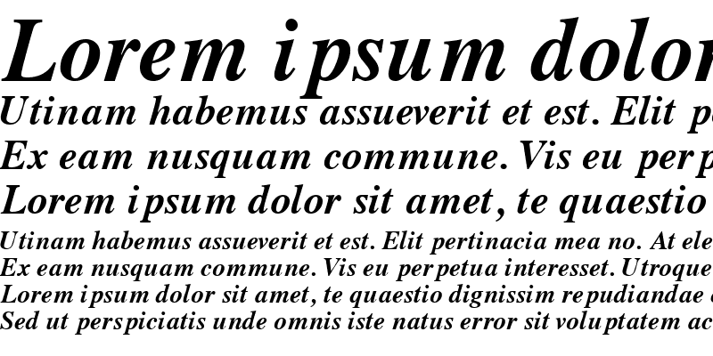 Sample of GrecoBlackSSK Italic
