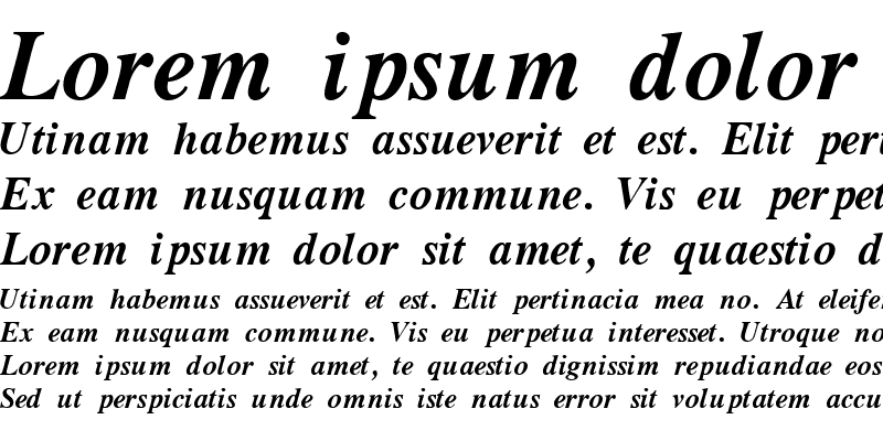 Sample of GrecoDemiSSK Italic