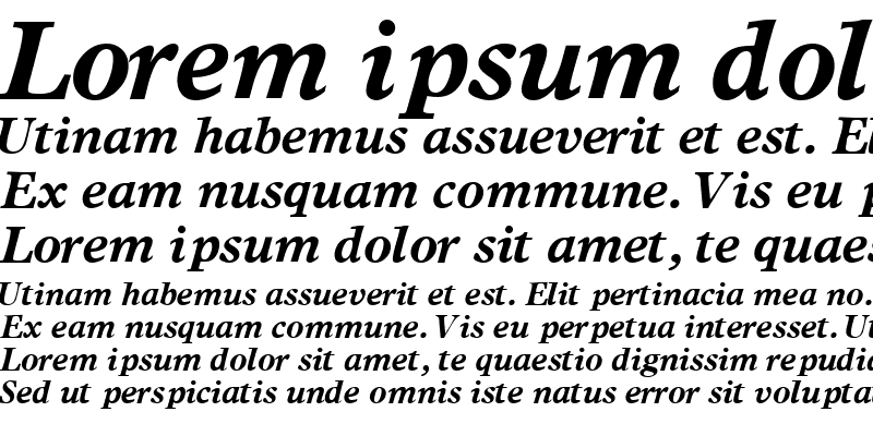 Sample of GrecoEuropaSSK Bold Italic