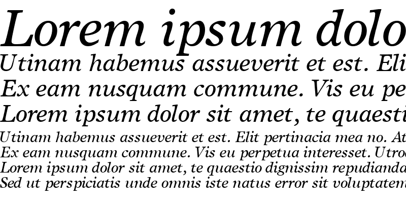 Sample of GrecoEuropaSSK Italic