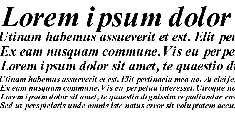 Sample of GrecoRecutSSK Bold Italic