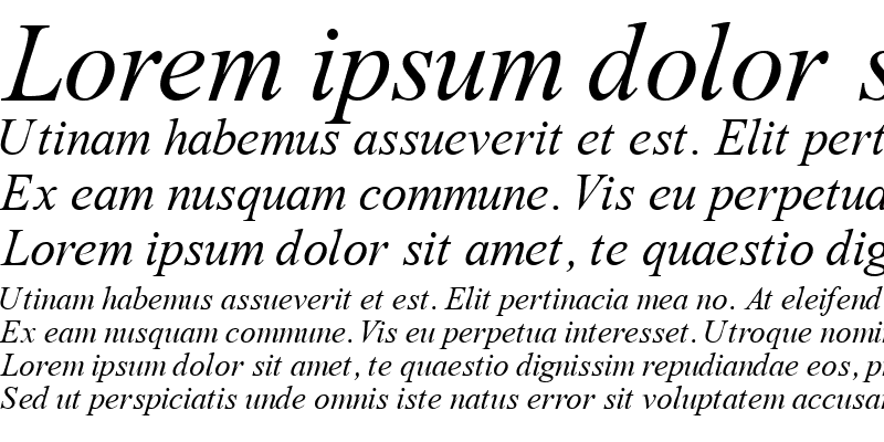 Sample of GrecoRecutSSK Italic