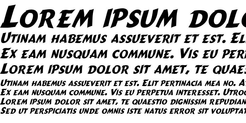Sample of GremlinCaps Bold Italic