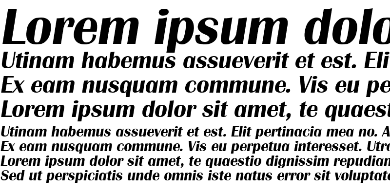 Sample of Grenoble Bold Italic