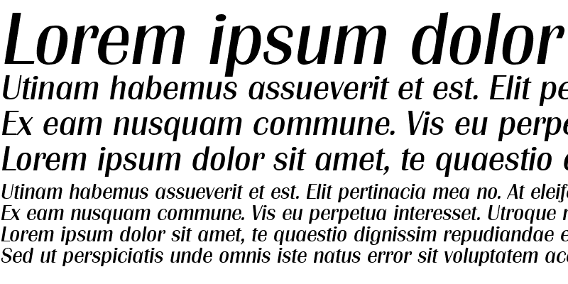 Sample of Grenoble Italic