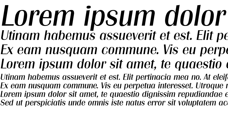 Sample of Grenoble SF Italic