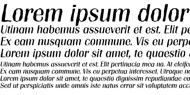Sample of GrenobleAntique Italic