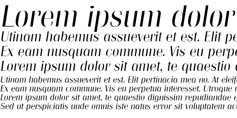 Sample of GrenobleLH Italic