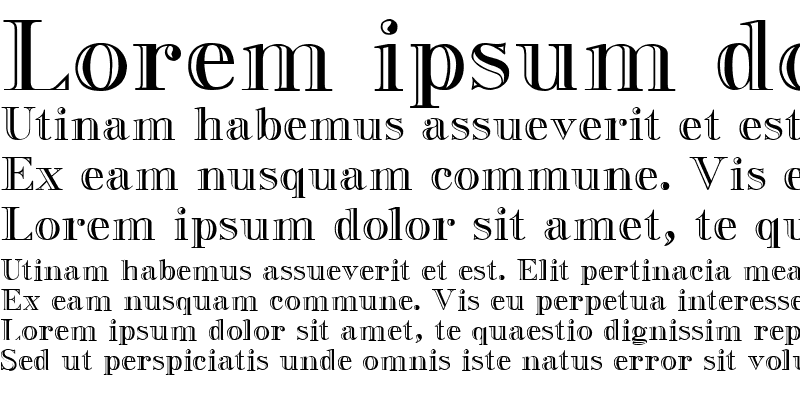 Sample of Gresham Regular