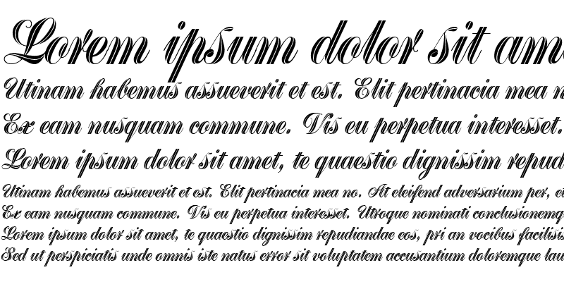 Sample of Greyton Script
