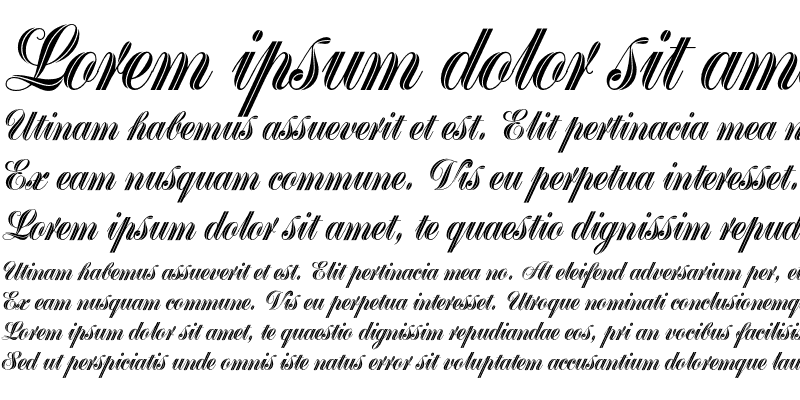 Sample of Greyton Script Plain