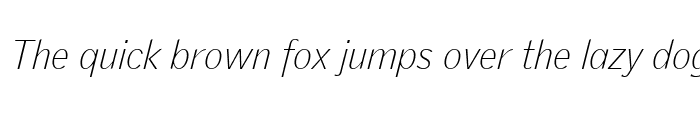 Preview of GriffithGothic Thin Italic
