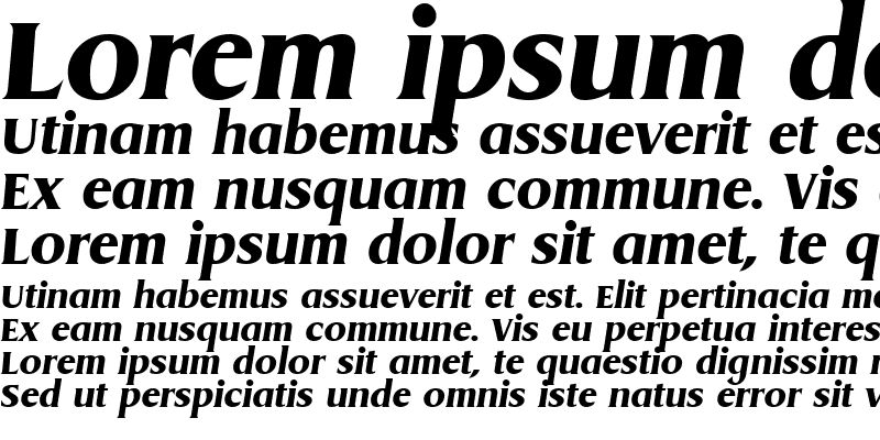 Sample of Griffon Extrabold Italic