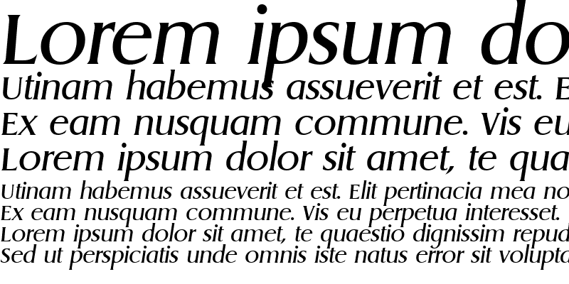 Sample of Griffon Italic