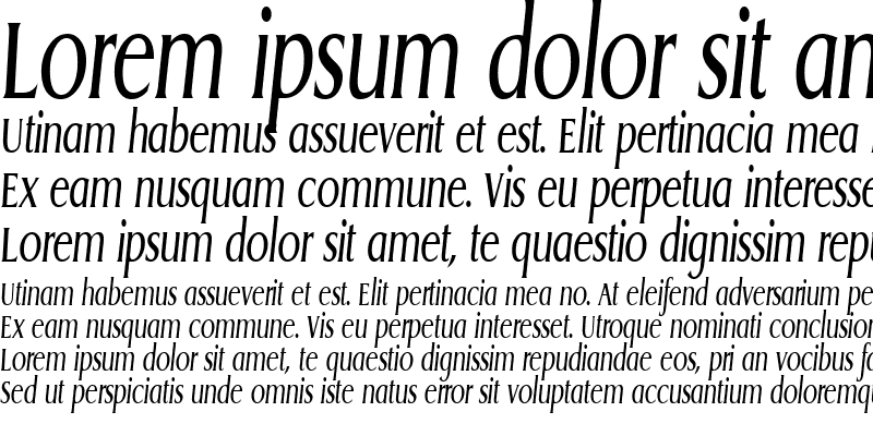 Sample of GriffonCondensed Italic