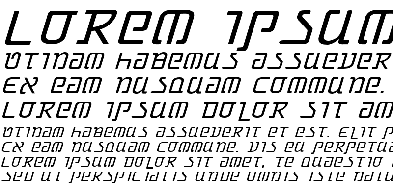 Sample of Grimlord Expanded Italic