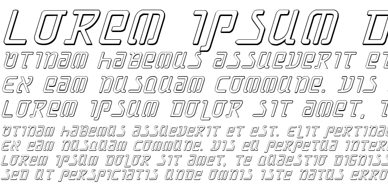 Sample of Grimlord Shadow Italic