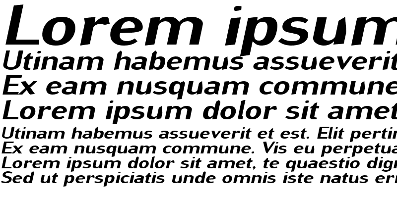 Sample of GrinderExtended Italic
