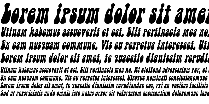 Sample of Groovy-Condensed Italic