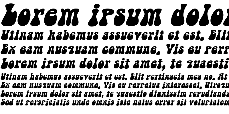 Sample of Groovy-Extended Italic