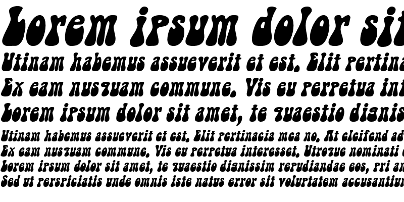 Sample of Groovy Italic