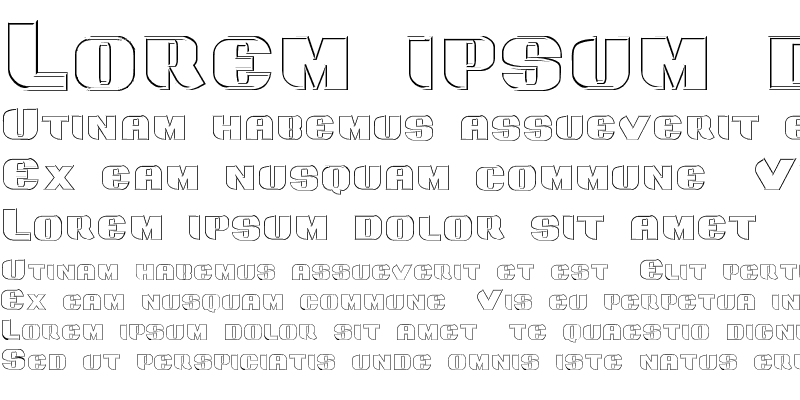 Sample of Grotesca 3-D