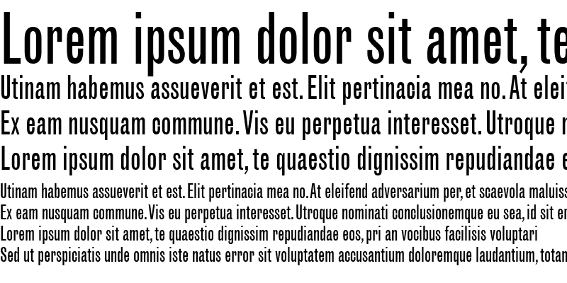 Sample of GrotesqueMT-ExtraCondensed Roman