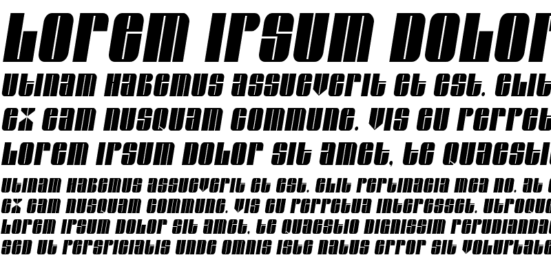 Sample of GroverThin Italic