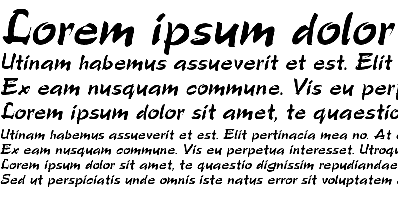Sample of GrunionScript Italic