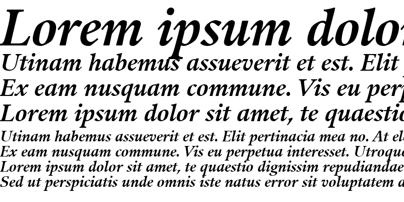 Sample of Guardi LT Roman Bold Italic