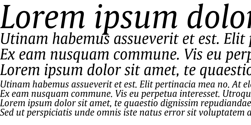 Sample of Gulliver Italic Regular