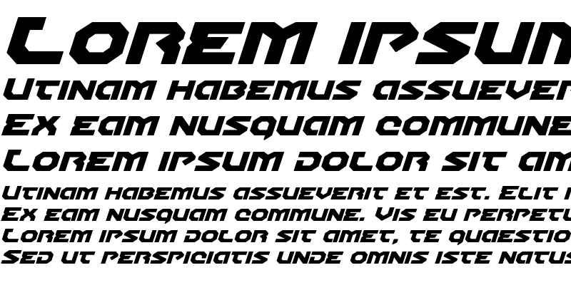 Sample of Gunner Storm Expanded Italic Expanded Italic