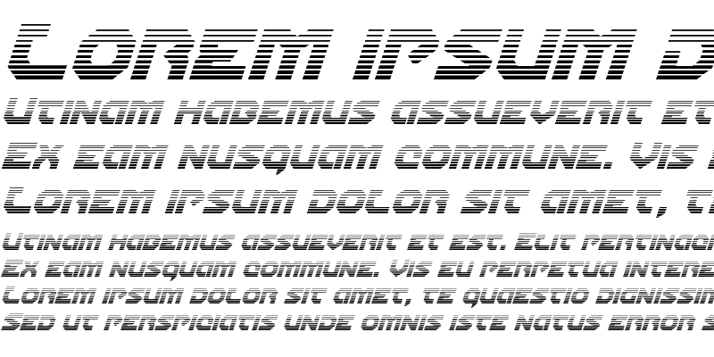Sample of Gunner Storm Gradient Italic Italic