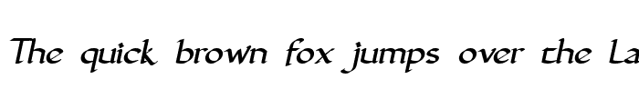 Preview of GuntherCalligraphic Italic