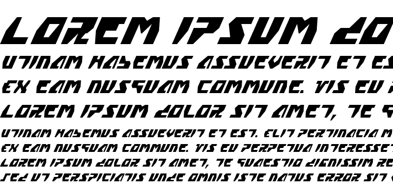 Sample of Gyrfalcon Condensed Italic