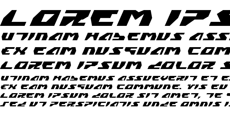Sample of Gyrfalcon Expanded Italic