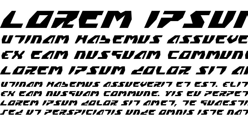 Sample of Gyrfalcon Italic
