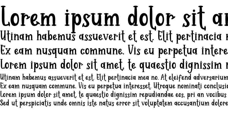 Sample of Habede Italic