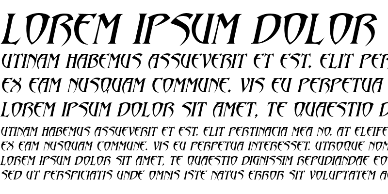 Sample of Hadjii Italic