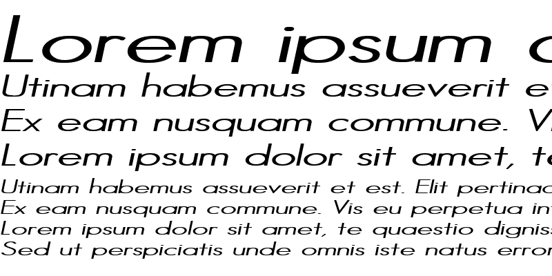 Sample of Halibut Italic