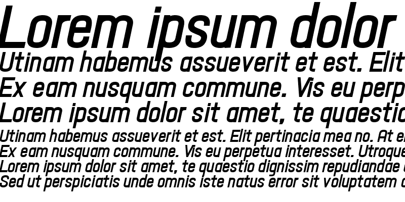 Sample of Hallandale Text Bold Italic JL