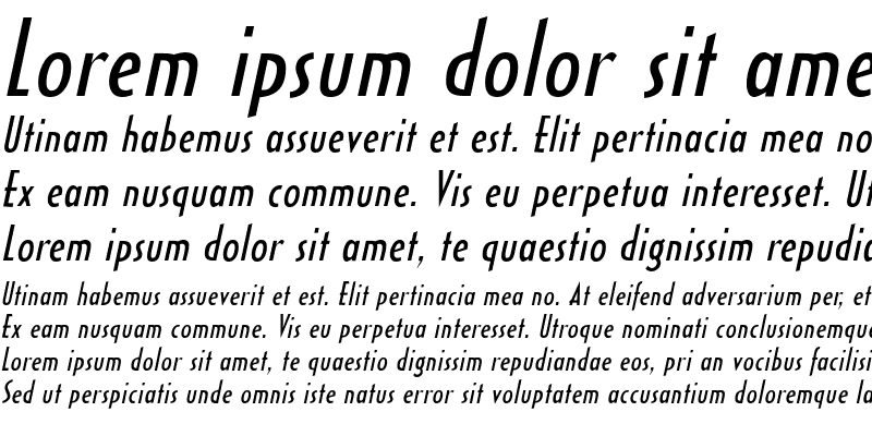 Sample of HalseyCondSSK Italic